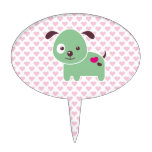 Kawaii puppy cake pick