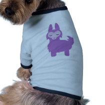 Kawaii Purple Llama Dog Shirt