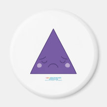 Kawaii Sad Triangle Magnets