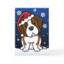 Kawaii Saint Bernard Christmas Card