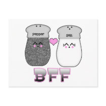 Kawaii Salt n Pepper BFF Post Cards