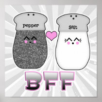 Kawaii Salt n Pepper BFF Posters