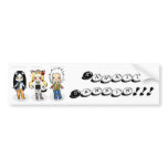 Kawaii sannin Bumper Sticker