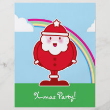 Kawaii Santa Full Color Flyer
