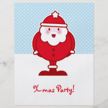 Kawaii Santa Personalized Flyer