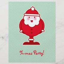 Kawaii Santa Personalized Flyer
