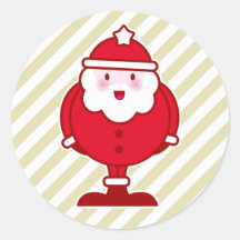 Kawaii Santa Sticker