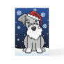 Kawaii Schnauzer Christmas Card