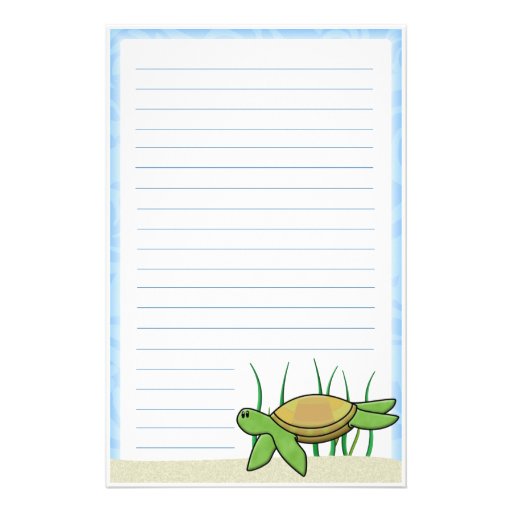 Kawaii Sea Turtle Stationery