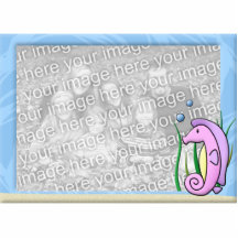 Kawaii Seahorse Photo Frame Acrylic Cut Outs