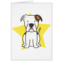Kawaii Star American Bulldog Card