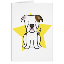 Kawaii Star American Bulldog Card