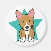 Kawaii Star Basenji Magnet