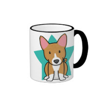 Kawaii Star Basenji Mug