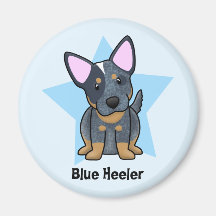 Kawaii Star Blue Heeler Magnet