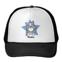 Kawaii Star Blue Sheltie Hats