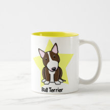 Kawaii Star Brindle Bull Terrier Mug