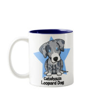 Kawaii Star Catahoula Leopard Dog Mug
