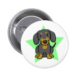 Kawaii Star Dachshund Button