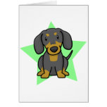 Kawaii Star Dachshund Card