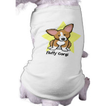 Kawaii Star Fluffy Corgi Doggie Tee Shirt