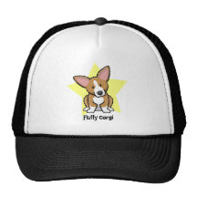 Kawaii Star Fluffy Corgi Trucker Hats