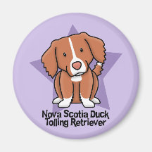 Kawaii Star Nova Scotia Duck Tolling Retriever Fridge Magnets