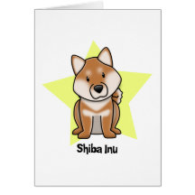 Kawaii Star Shiba Inu Card