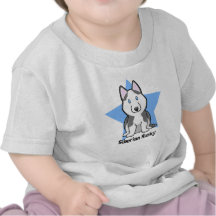 Kawaii Star Siberian Husky Tee Shirts