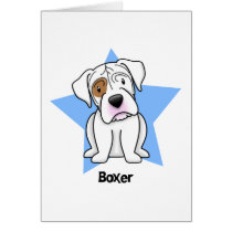 Kawaii Star White Boxer Cards
