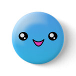 Kawaii Sugar Dots Blueberry Happy Face Button
