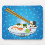 Kawaii Sushi Platter Mouse Pad mousepads