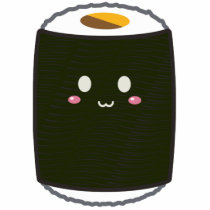 Kawaii Sushi Roll Photo Cutout