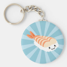Kawaii Sushi with faces Keychains