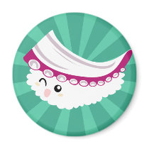 Kawaii Sushi with faces Magnets