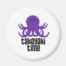 Kawaii Takoyaki Time Refrigerator Magnet