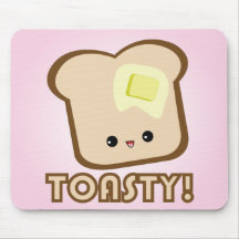 Kawaii Toasty! Toast mouse pad