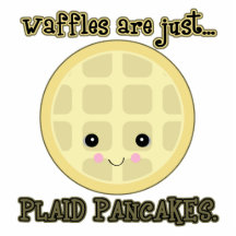 kawaii waffles are just plaid pancakes photo cut outs