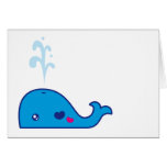 Kawaii whale cards