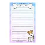 Kawaii Wire Fox Terrier Stationery