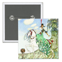 Kay Nielsen's Fairy Tale Princess Minotte Pinback Buttons