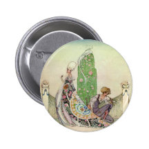 Kay Nielsen's The Princess and the Gardener Button