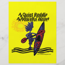 Kayak A Quiet Paddle Waves Full Color Flyer