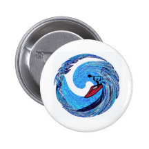 Kayak Ageless Time Pinback Button