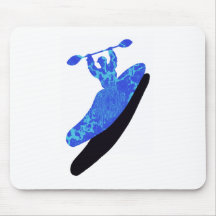 Kayak azul australis mouse pad
