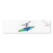 Kayak Billy Bones Bumper Stickers
