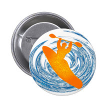 Kayak Boof Session Pinback Buttons