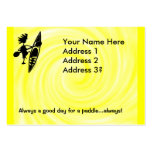Kayak Canoe Joyful Silhouette Business Card Template
