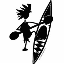 Kayak Canoe Joyful Silhouette