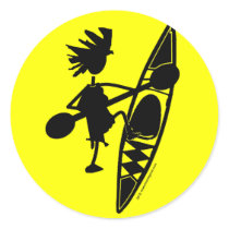 Kayak Canoe Joyful Silhouette